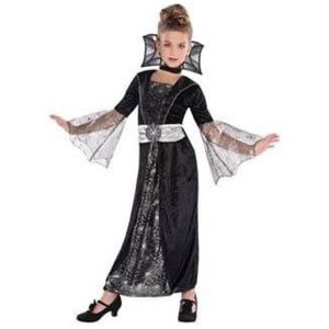 BRAND NEW girl dark countess vampire witch themed halloween costume size S 4-6